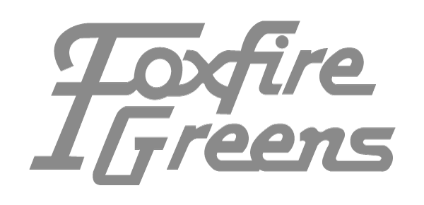 foxfire greens logo grey
